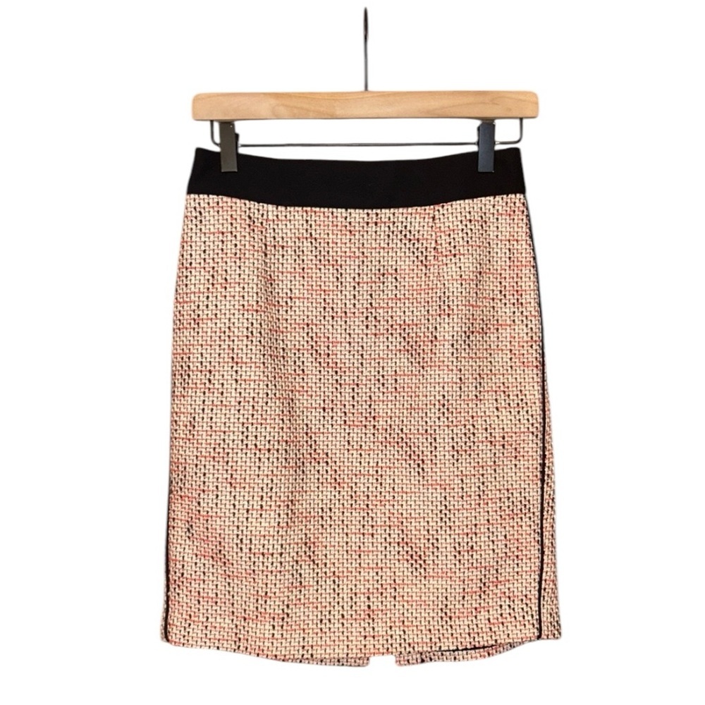 Talbots Woven Tweed Pencil Skirt in Blood Orange Size 0 Petite - Picture 4 of 9